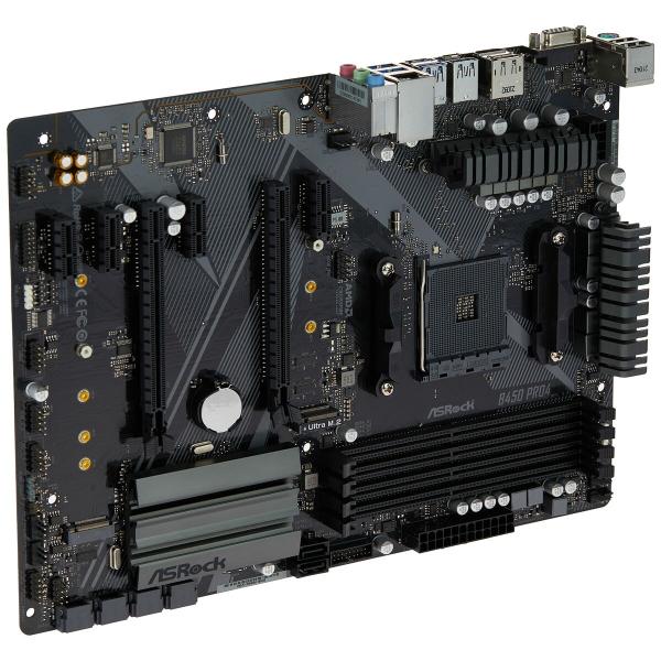 Placa Mãe ASRock B450 Pro4 R2.0 AMD B450 AMD AM4