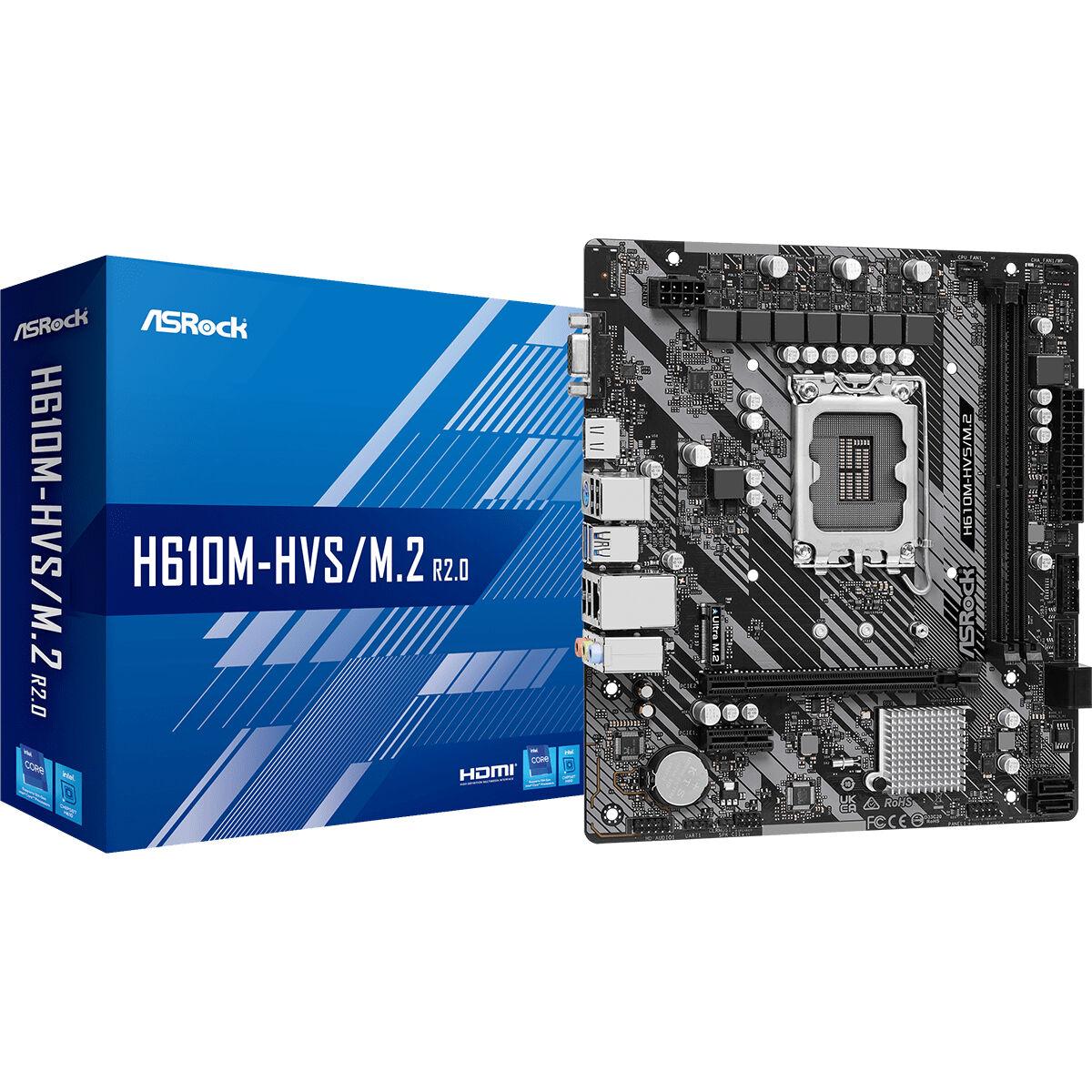 Placa Mãe ASRock H610M-HVS/M.2 R2.0 INTEL H610 LGA 1700