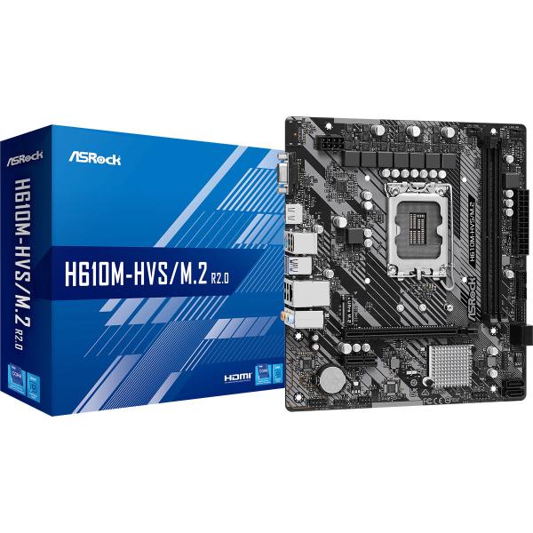 Placa Mãe ASRock H610M-HVS/M.2 R2.0 INTEL H610 LGA 1700