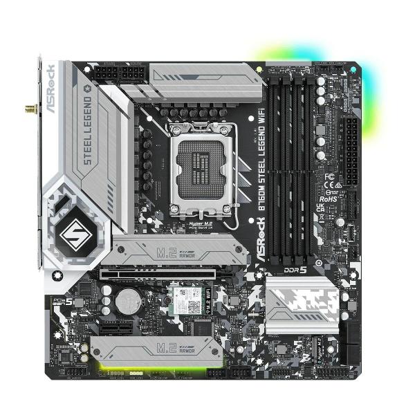 Placa Mãe ASRock B760M Steel Legend WiFi Intel Wi-Fi 6 Intel B760 LGA 1700
