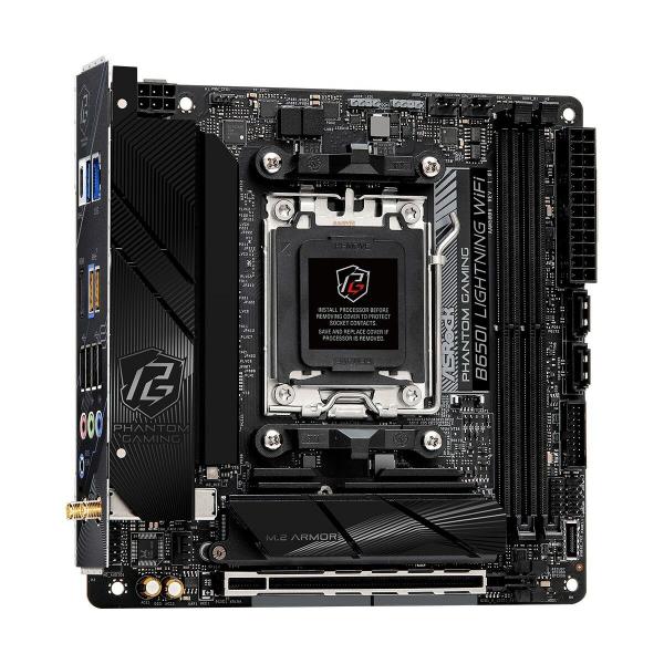 Placa Mãe ASRock B650I LIGHTNING WIFI Intel Wi-Fi 6 AMD B650 AMD AM5