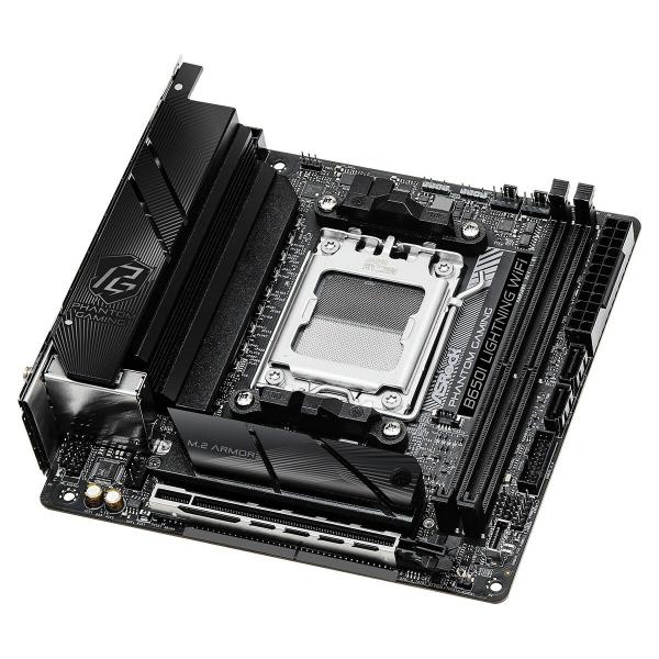 Placa Mãe ASRock B650I LIGHTNING WIFI Intel Wi-Fi 6 AMD B650 AMD AM5