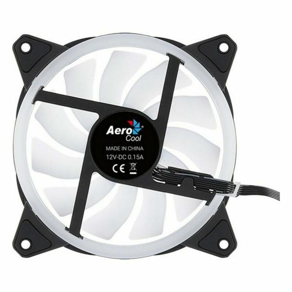 Ventilador de Caixa Aerocool Duo 12 1000rpm (Ø 12 cm) RGB Ø 12 cm (1 Unidade)