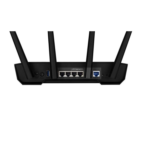 Router Asus TUF Gaming AX3000 V2 Branco Preto USB RJ45 Ethernet LAN USB 3.2 Wi-Fi
