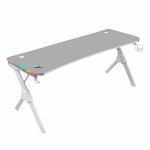 Mesa de Escritório Mars Gaming MGDXLRGBW LED RGB Branco Aço 160 x 60 cm