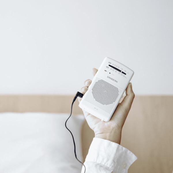 Rádio Sangean SR35W BLANCO Branco Preto