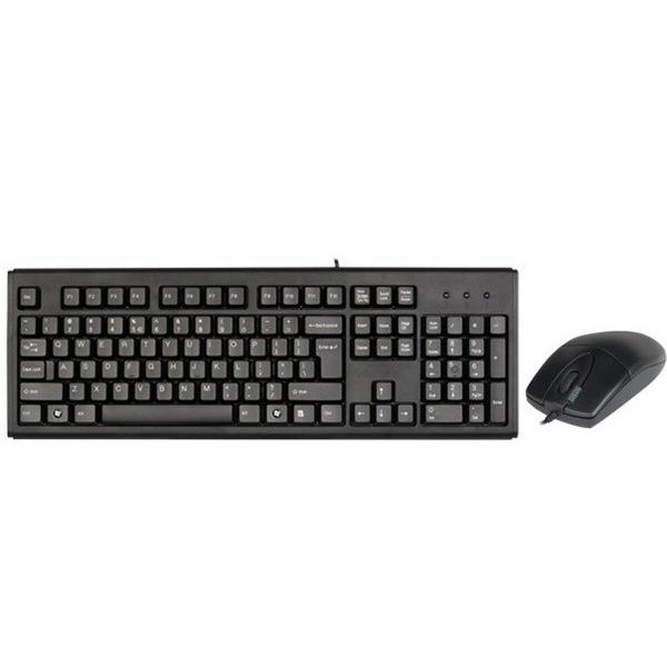 Teclado e Rato A4 Tech KM-720620D Preto Inglês QWERTY Qwerty US