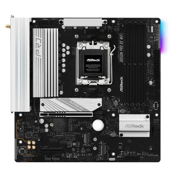 Placa Mãe ASRock B850M Pro RS WiFi Intel Wi-Fi 6 AMD AM5