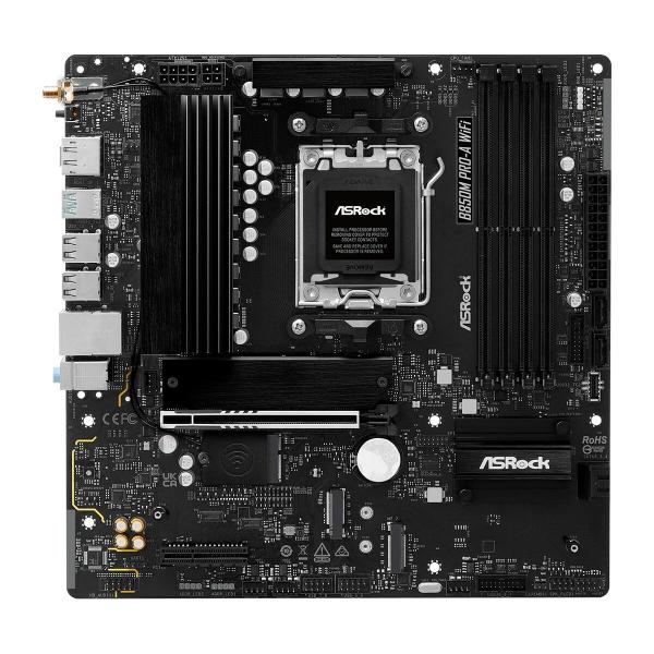 Placa Mãe ASRock B850M Pro-A WiFi Intel Wi-Fi 6 AMD AM5