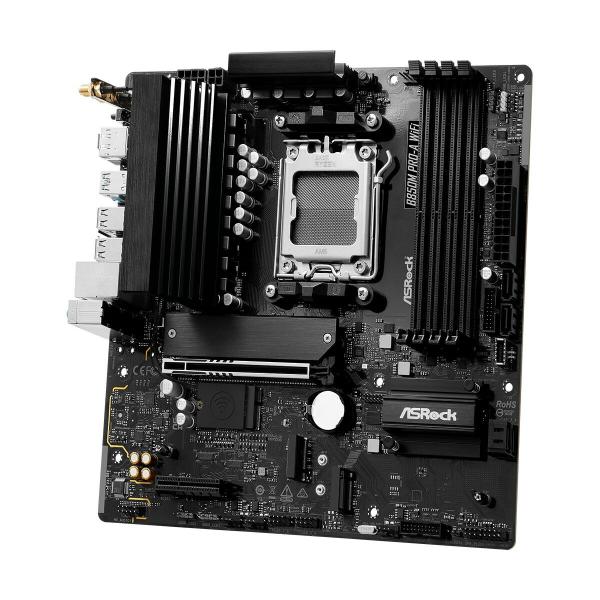 Placa Mãe ASRock B850M Pro-A WiFi Intel Wi-Fi 6 AMD AM5
