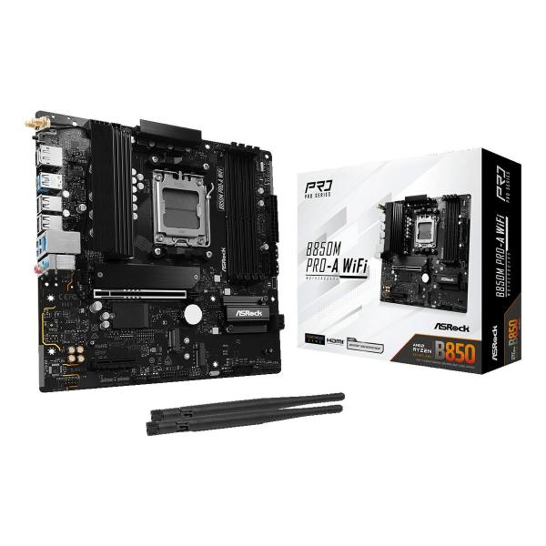 Placa Mãe ASRock B850M Pro-A WiFi Intel Wi-Fi 6 AMD AM5