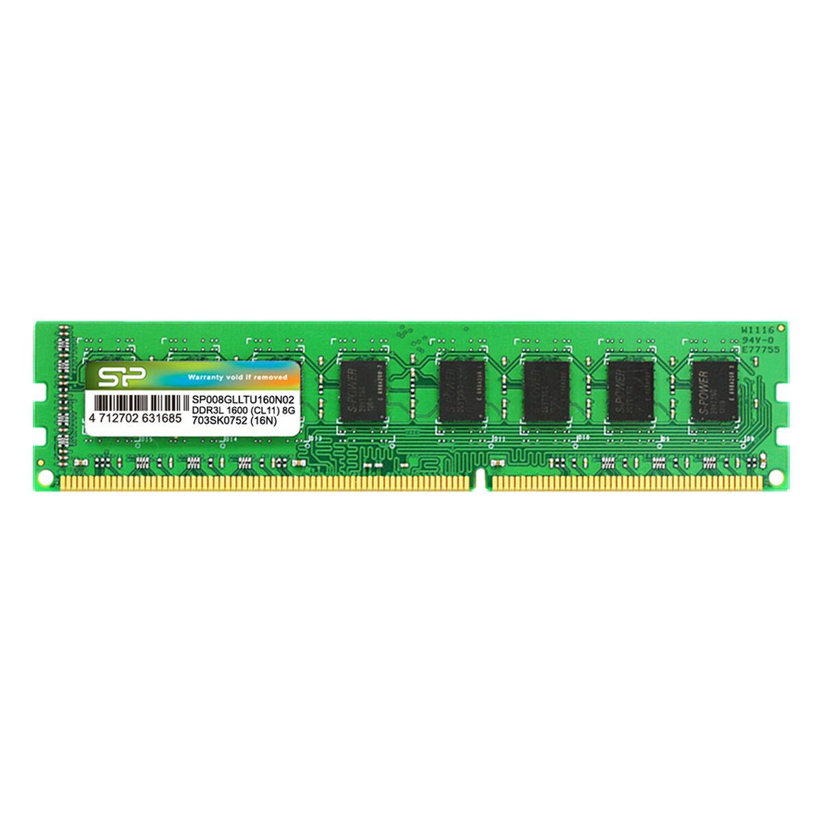 Memória RAM Silicon Power SP008GLLTU160N02 8 GB 1600 mHz CL11 DDR3L