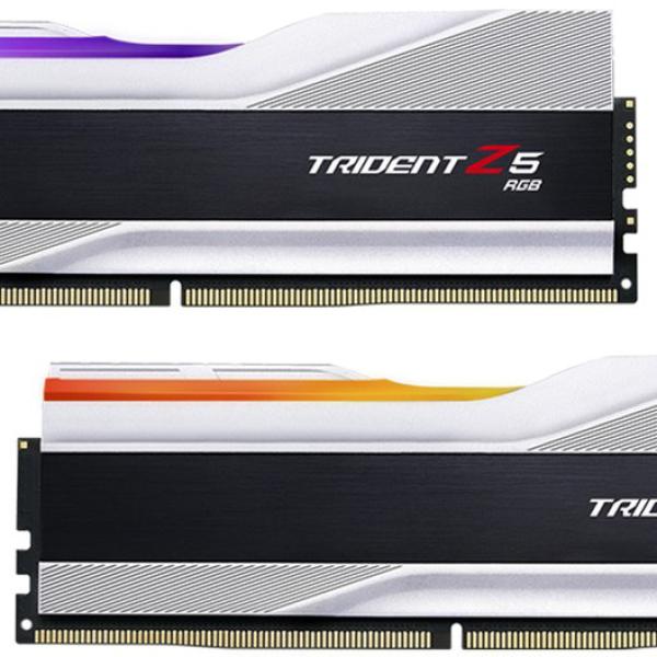 Memória RAM Trident Z5 RGB 32GB (2x16GB) DDR5 - 6000MHz CL36 (Prateada) - G.SKILL