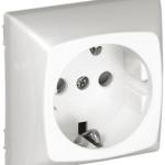 Tomada 2P+T Schuko c/ AP Série 47 (Branco) - EFAPEL