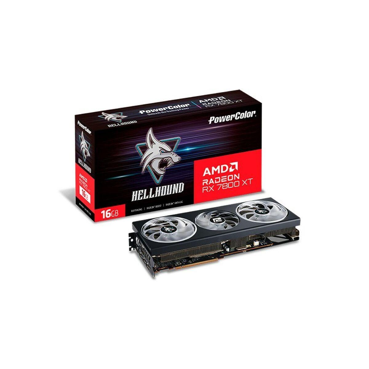 Placa Gráfica Powercolor RX7800XT 16G-L/OC               16 GB GDDR6 AMD AMD RADEON RX 7800 XT