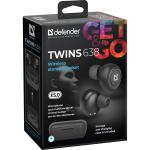 Auriculares in Ear Bluetooth Defender Twins 638 Preto
