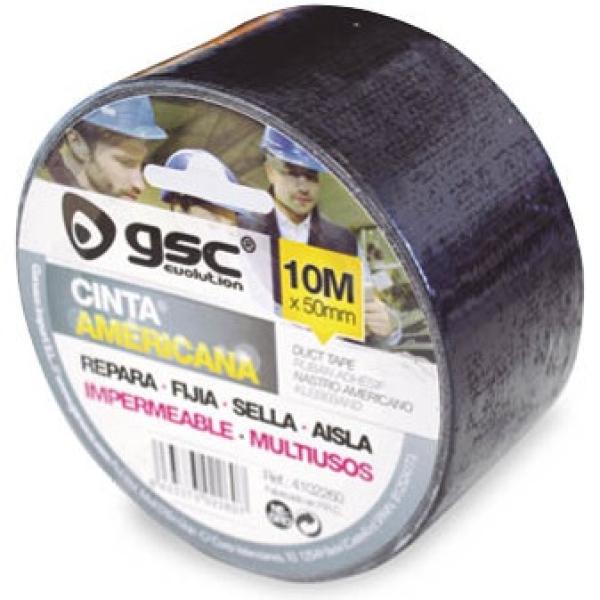 Fita Multiuso Americana Impermeável Preto (10 mts) - GSC