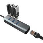 Hub USB Vakoss TC-4502X Cinzento