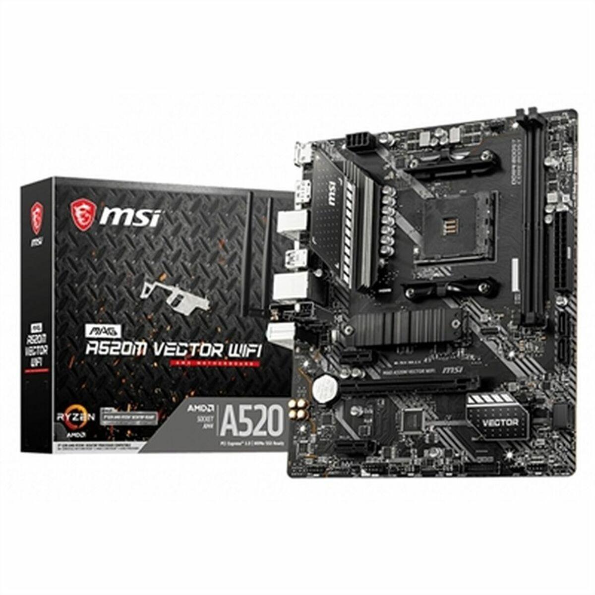 Placa Mãe MSI MAG A520M VECTOR WIFI mATX AMD AM4