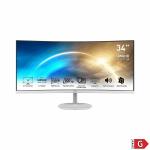 Monitor MSI MP341CQW Branco 34" UWQHD VA