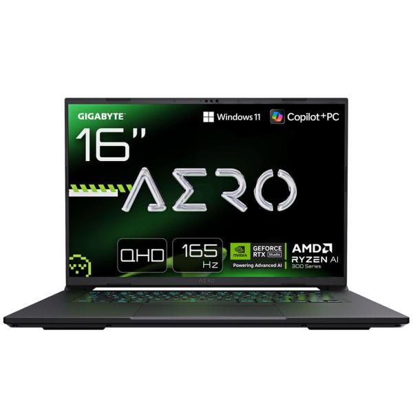 Laptop Gigabyte AERO X16 16" 16 GB RAM 1 TB SSD geforce rtx 5060 Qwerty espanhol Qwerty português