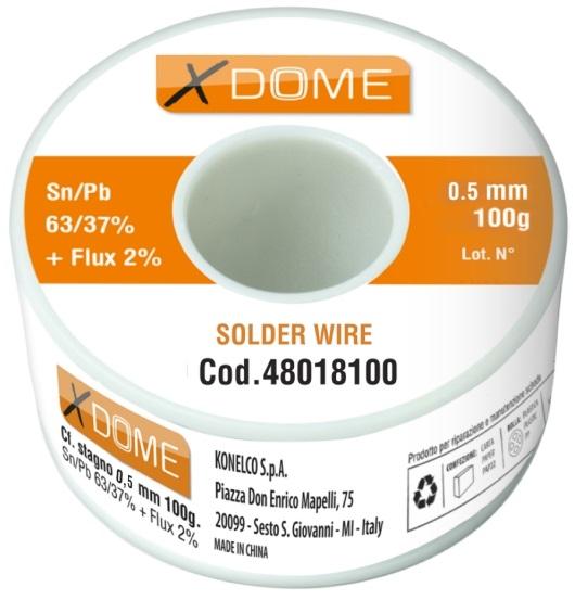 Rolo de Solda 60/40 0,5mm (100g) - XDOME
