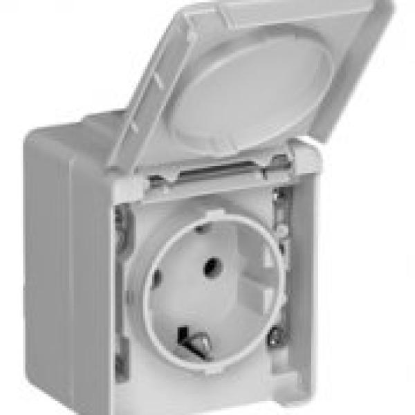 Tomada 2P+T SCHUKO 16A 250V Série Estanque48 - EFAPEL