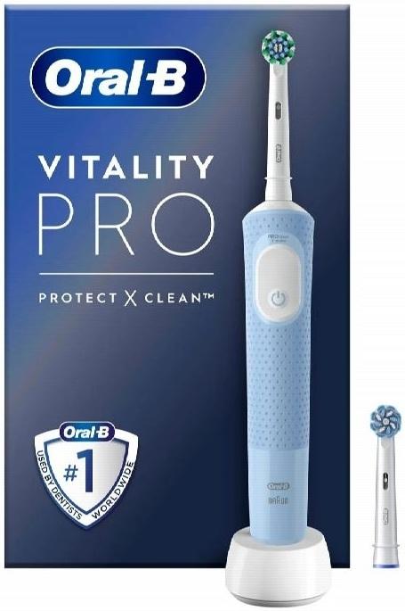Escova de Dentes Elétrica Vitality Pro Protect X Clean + 1 Recarga (Azul) - ORAL - B
