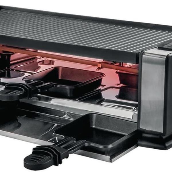 Grelhador Raclette Finesse Basic 1200W (Preto/Inox) - UNOLD