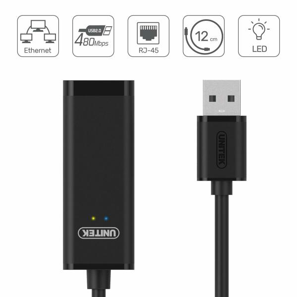 Adaptador USB para Ethernet Unitek Y-1468