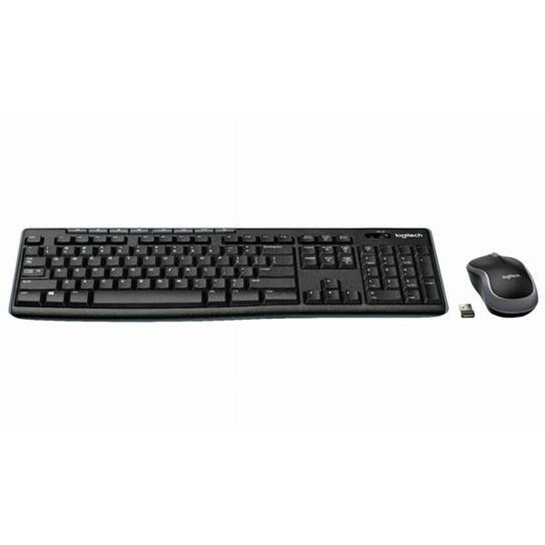 Teclado e Rato sem Fios Logitech DESKTOP MK270 Preto Qwerty espanhol (6 Unidades)
