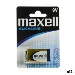 Pilha Alcalina Maxell 9 V 6LR61 (12 Unidades)