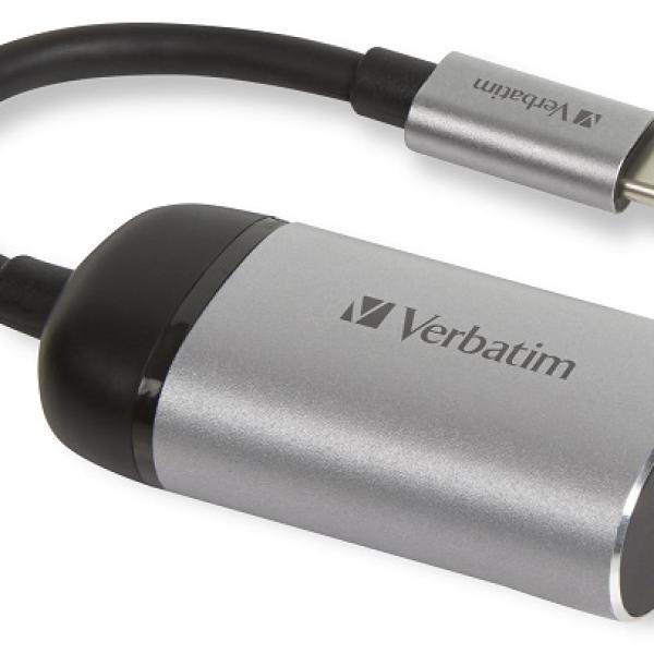 Placa de Rede Externa USB C - RJ45 (Cinzento) - VERBATIM