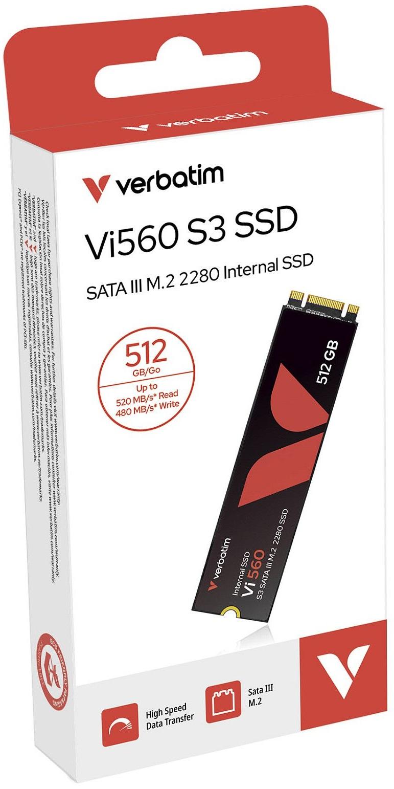 Disco SSD Vi560 S3 512GB M.2 Serial ATA III 3D NAND - VERBATIM