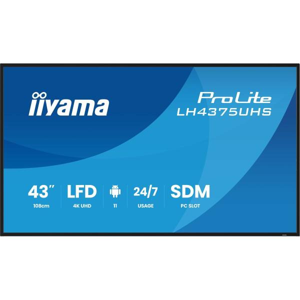 Monitor Iiyama LH4375UHS-B2AG 43" 4K Ultra HD LCD