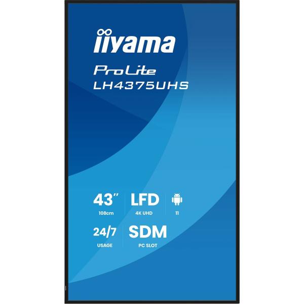 Monitor Iiyama LH4375UHS-B2AG 43" 4K Ultra HD LCD