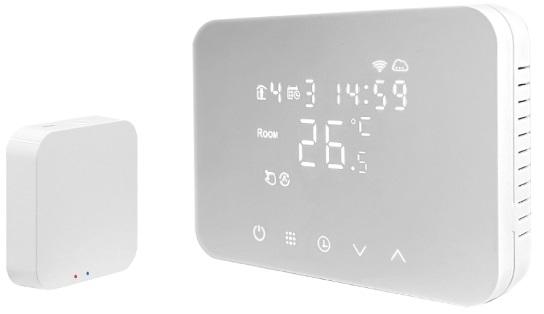 Termostato Inteligente Soft Touch a Bateria HeyThermo - Free (Branco) - ISNATCH