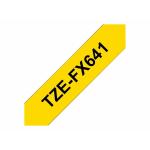 Fita de impressora de agulhas original Brother Tape TZ-FX641 Preto/Amarelo 18mm