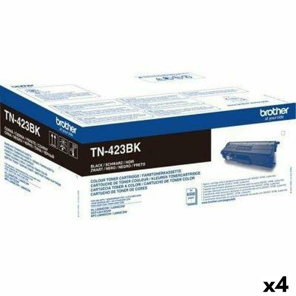 Tóner Brother TN423BK Preto (4 Unidades)