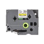 Cinta laminada para máquinas rotuladoras Brother TZESL651 Preto/Amarelo (1 Unidade)