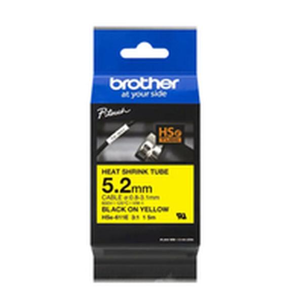 Cinta laminada para máquinas rotuladoras Brother HSE611E Preto Multicolor (1 Unidade)