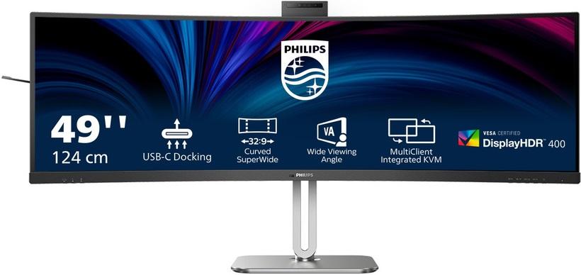 Monitor 48,8 49B2U5900CH/00 LED Dual QHD LCD (Preto) - PHILIPS