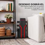 Banco de Abdominais Ajustável Banco de Musculação Dobrável para Treino de Corpo Completo 82x35x42,5 - 107 cm Preto
