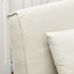 Poltrona 2 em 1 Sofá Cama Individual Dobrável com Encosto Ajustável e Almofada Carga 125 kg 90x78x79 cm Bege