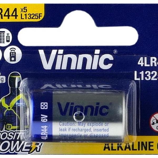 Pilha Alcalina 6V (4LR44, 4AG13, L1325, 476A,...) - VINNIC