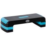 Plataforma Step Fitness com Altura Ajustável de 10/15/20 cm Plataforma de Exercício 78x28x20 cm Azul e Preto