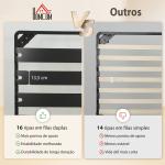 Estrutura 140x190 cm Estrado de Cama de Plataforma de Aço com Ripas de Álamo Fácil de Montar Carga 350 kg Preto