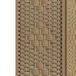 Biombo Separador de Ambientes com 3 Painéis Dobrável em Corda de Papel 120x170 cm Decoração para Quarto Madeira