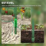 Arco para Plantas Trepadeiras 206 cm Estrutura de Jardim para Plantas Trepadoras ao Ar Livre com Estrutura de Aço Verde