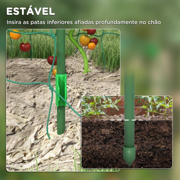 Arco para Plantas Trepadeiras 206 cm Estrutura de Jardim para Plantas Trepadoras ao Ar Livre com Estrutura de Aço Verde